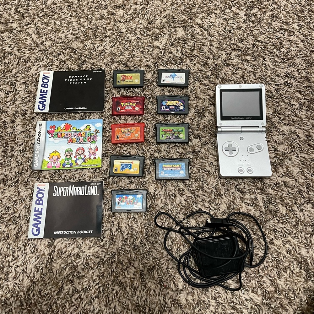 Nintendo Gameboy Advance SP Bundle.